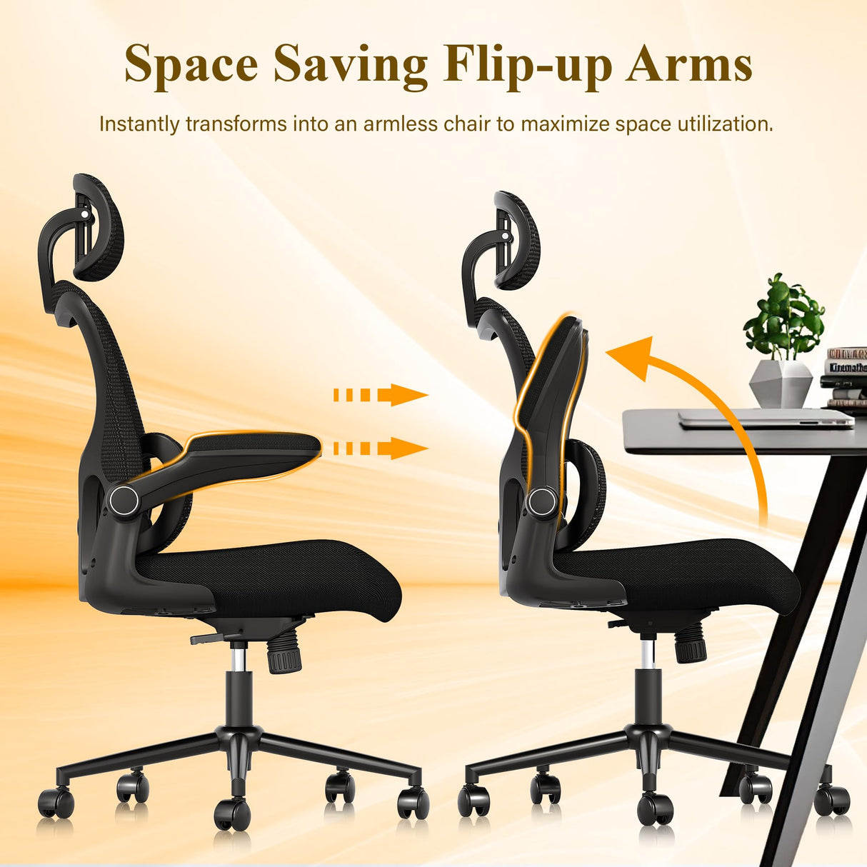 Ergonomic Office Chair with Adjustable Lumbar Support