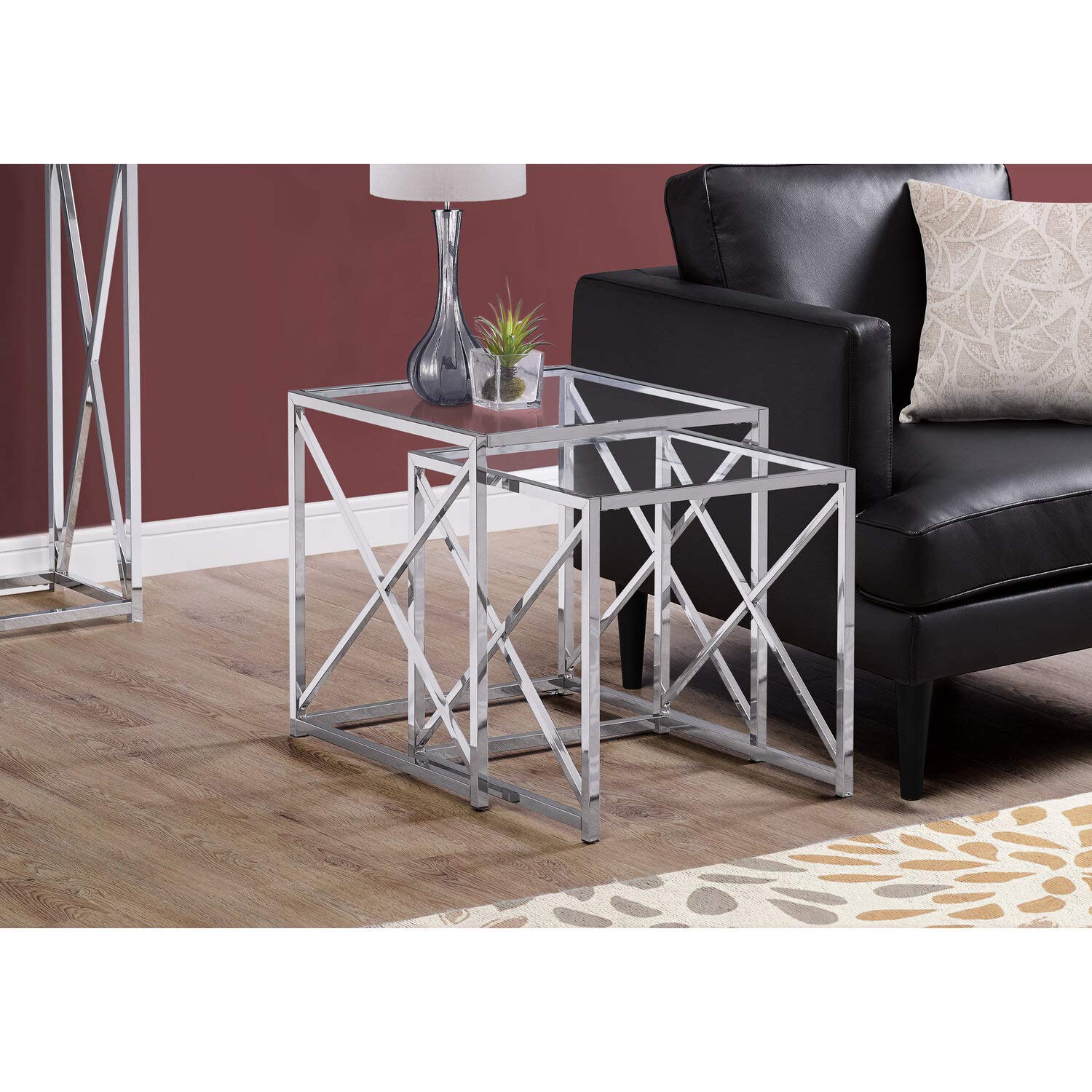 I NESTING TABLE, CHROME