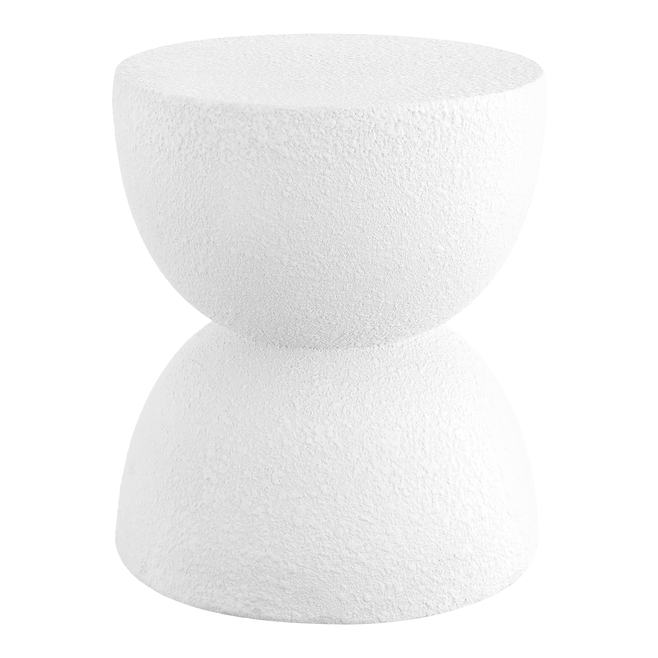 TBL1100A Greta 18" Mid-Century Modern Drum Indoor/Outdoor Accent Table Modern