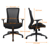 Office Chair for Heavy People 400lb, Ergonomic Desk Chair Mesh Computer Chair