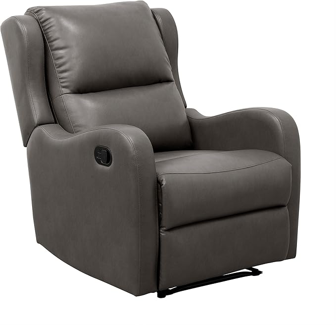 Chair Living Room Reclining Sofa Chair, Home Theater Seating Modern Recliner, Manual Recliner Sofa Chair for Living Room/Office/Apartment, Wall Hugger Recliner, Taupe