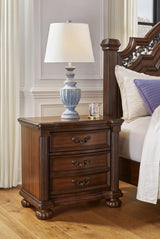 Lavinton Nightstand, 29" W x 19" D x 28" H, Dark Brown