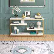 Mathis Console Table, 55" Wide, Gold