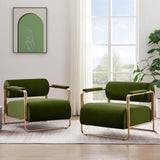 Modern Accent Chair, Upholstered Lounge Chairs with Arms