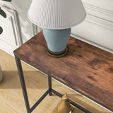 Thin Console Sofa Tables for Entryway,Wood Frame Behind Sofa Couch Table,Narrow Entryway Table,