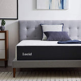 10 Inch Memory Foam Mattress - Medium Feel - Infused with Bamboo Charcoal and Gel -