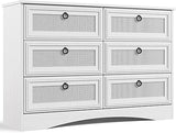 Modern 6 Drawer Dresser, Dressers for Bedroom, Chest of Drawers