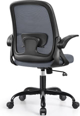 Office Chair Ergonomic Desk Chairs with Lumbar Support and Flip-up Arms, Comfortable