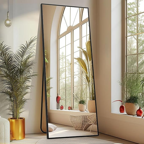 64"x21" Full Length Mirror, Full Body Floor Mirror for Bedroom Large Wall Mirror with Stand