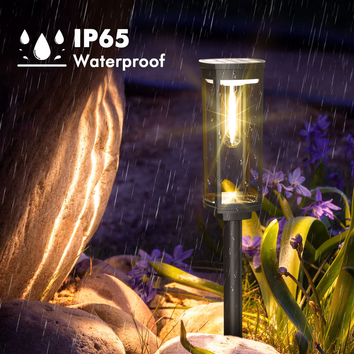 Solar Pathway Lights Outdoor 8 Pack, Bright Solar Path Lights Outside Waterproof,