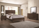 Brandon 4-Piece Bedroom Set Medium Warm Brown, Queen