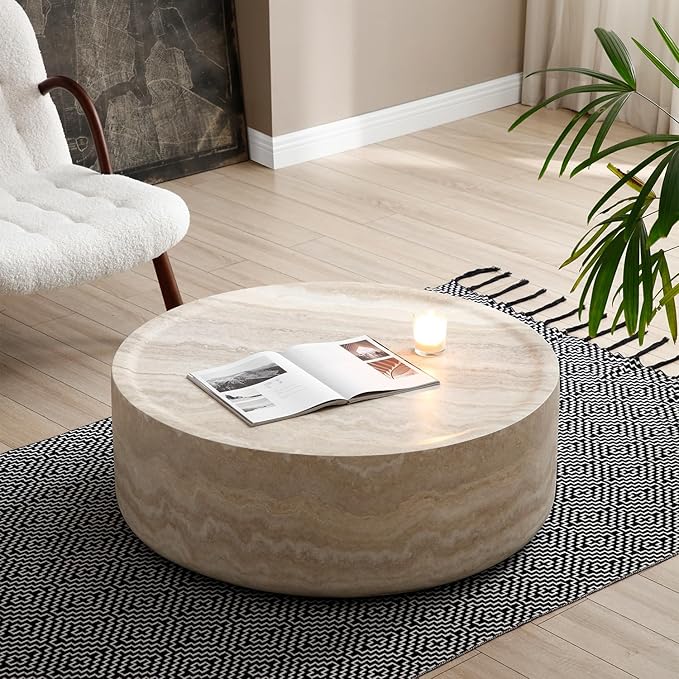 Black Coffee Table Side Table End Table for Living Room