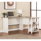 L Shaped Computer Desk with Monitor Stand, Reversible Corner Desk for Home