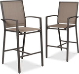 Outdoor Bar Stools Set of 2, Bar Height, Patio Furniture