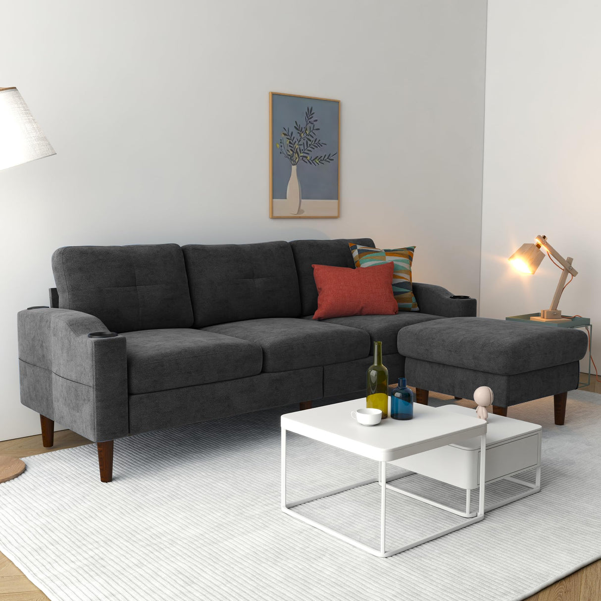 Sofa Couch, Sectional Couch Home Sofa for Living Room 3 Seater, Lounge Sofa