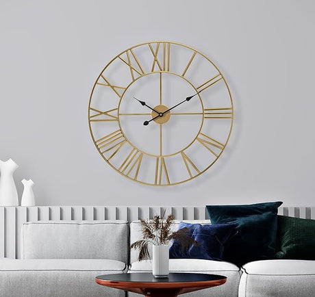 Large Wall Clock for Living Room Decor, (60CM) 24 Inch Wall Clock Decorative,