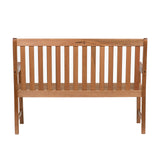 Amazonia Milano 4-Feet Patio Bench | Eucalyptus Wood | Ideal for Outdoors and Indoors