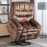 Large Power Lift Recliner Chairs with Massage and Heat for Elderly