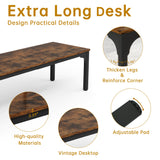 13FT Conference Table, Super Sturdy Large Rectangle Meeting Seminar Table