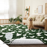 Fluffy Bedroom Rug Carpet - 4x6 Feet Shaggy Area Rugs for Living Room, Soft Rug for