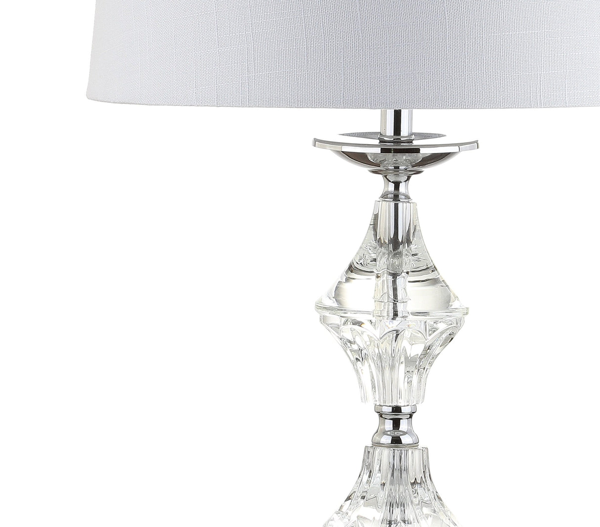 JYL2037A-SET2 Set of 2 Table Lamps Madison 27.5" Crystal LED Table Lamp