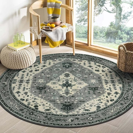 Machine Washable Area Rugs for Bedroom Aesthetic, 4x6 Soft Non Slip Living Room Rug