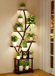 Plant Stand Indoor with Grow Lights 8 Tiered Plant Shelf