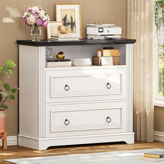2 Drawer File Cabinet, Farmhouse Filing Cabinet