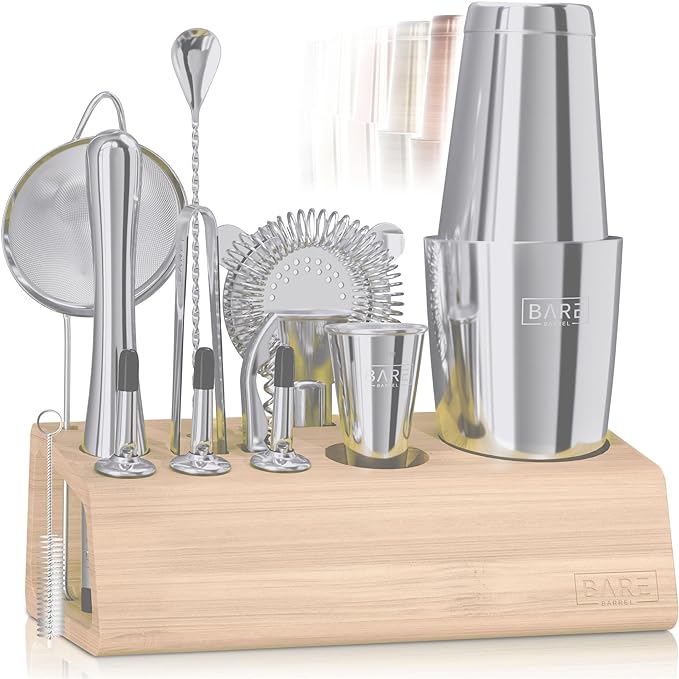 Mixology Bartender Kit Bar Set | 14-Piece Cocktail Shaker Set | Martini Barware