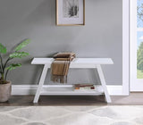 Elyz Bench, White