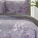 3-Piece Fine Printed Oversize (118" X 95") Quilt Set, Bedspread Coverlet