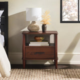 1-Drawer Nightstand, 20 Inch, Walnut