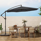 Patio Umbrellas Offset Outdoor Umbrella Cantilever Hanging Umbrellas w/Infinite Tilt