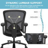 Office Chair 500lbs - Ergonomic Mesh Desk Chair, Heavy Duty Computer Chair-Wide