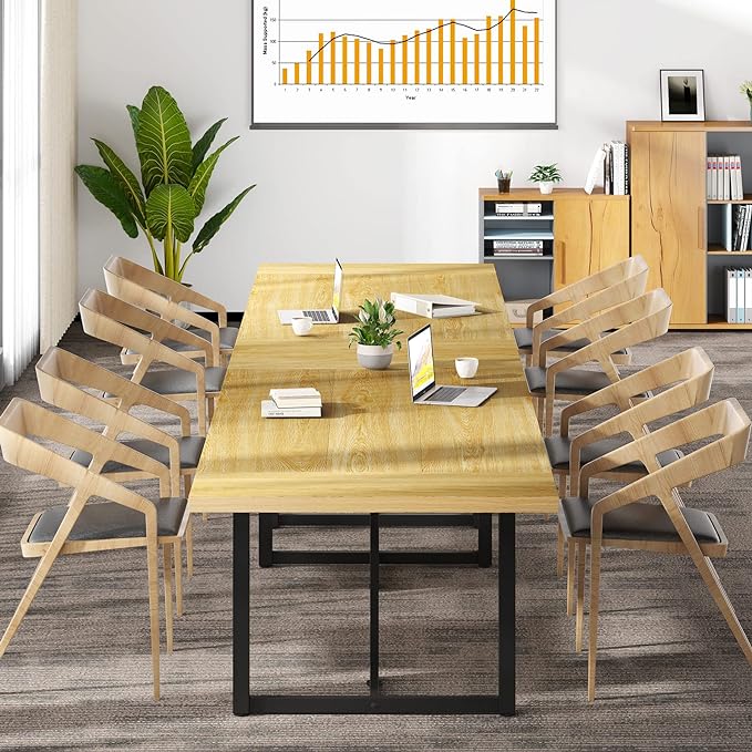 Conference Table 6FT Meeting Table, Large Table Boardroom Desk Seminar Table
