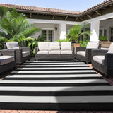 Outdoor Rug 8 x 10 ft, Reversible Plastic Straw Rug for Patio, Waterproof Large Outdoor