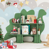 Dinosaur Kids Bookshelf, 2-Tier Bookshelf for Kids, Baby Bookshelf and Toy Storage