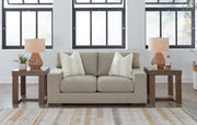Design by Ashley Maggie Contemporary Loveseat for Living Room, Light Brown
