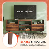 Stand for 65 Inch TV, 58 inch Entertainment Center with 2 Storage Cabinets, Media