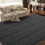 Washable Area Rugs 5x7-Boho Beige Rugs for Living Room Machine Washable-3D Rugs