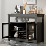 Buffet Sideboard, Freestanding Buffet Storage Cabinet, Wine Liquor Bar Buffet Cabinet