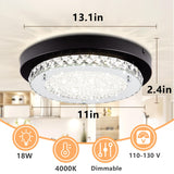 Light Fixture Crystal Flush Mount Ceiling Light Fixtures Dimmable Ceiling Light