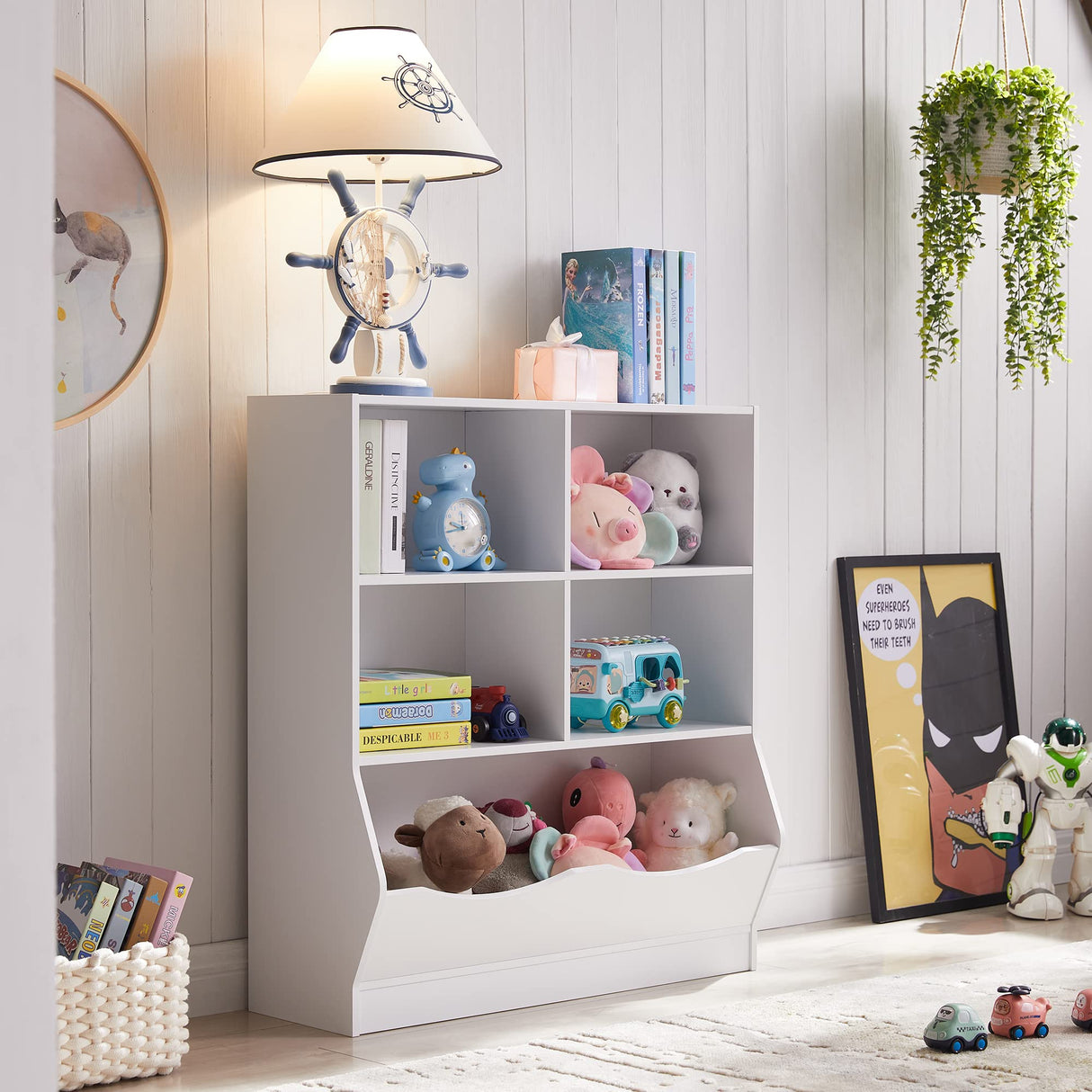 Toy Organizers and Storage, Kids Bookshelf and Bookcase for Playroom