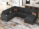 Sectional Sofa L Shaped Sectional Couch with Storage Ottoman Convertible