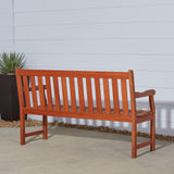 Atlantic Red Brown 5Ft Slatted Eucalyptus Wooden Garden