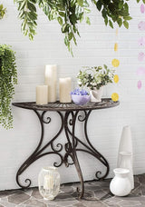Outdoor Collection Annalise Antique White Accent Table