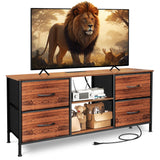 TV Stand for Bedroom, Television Stand for TV up to 46 Inch Entertainment Center Dresser for Bedroom