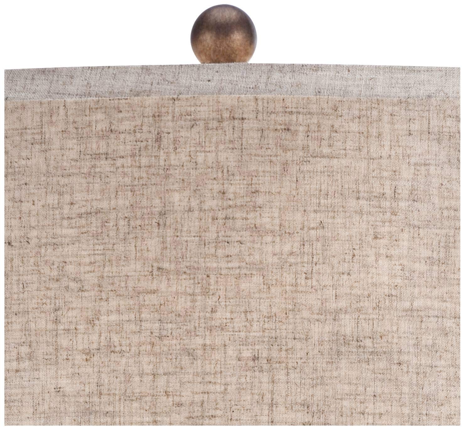 Buckhead Modern Table Lamp 28" Tall Bronze Geometric Textured Urn