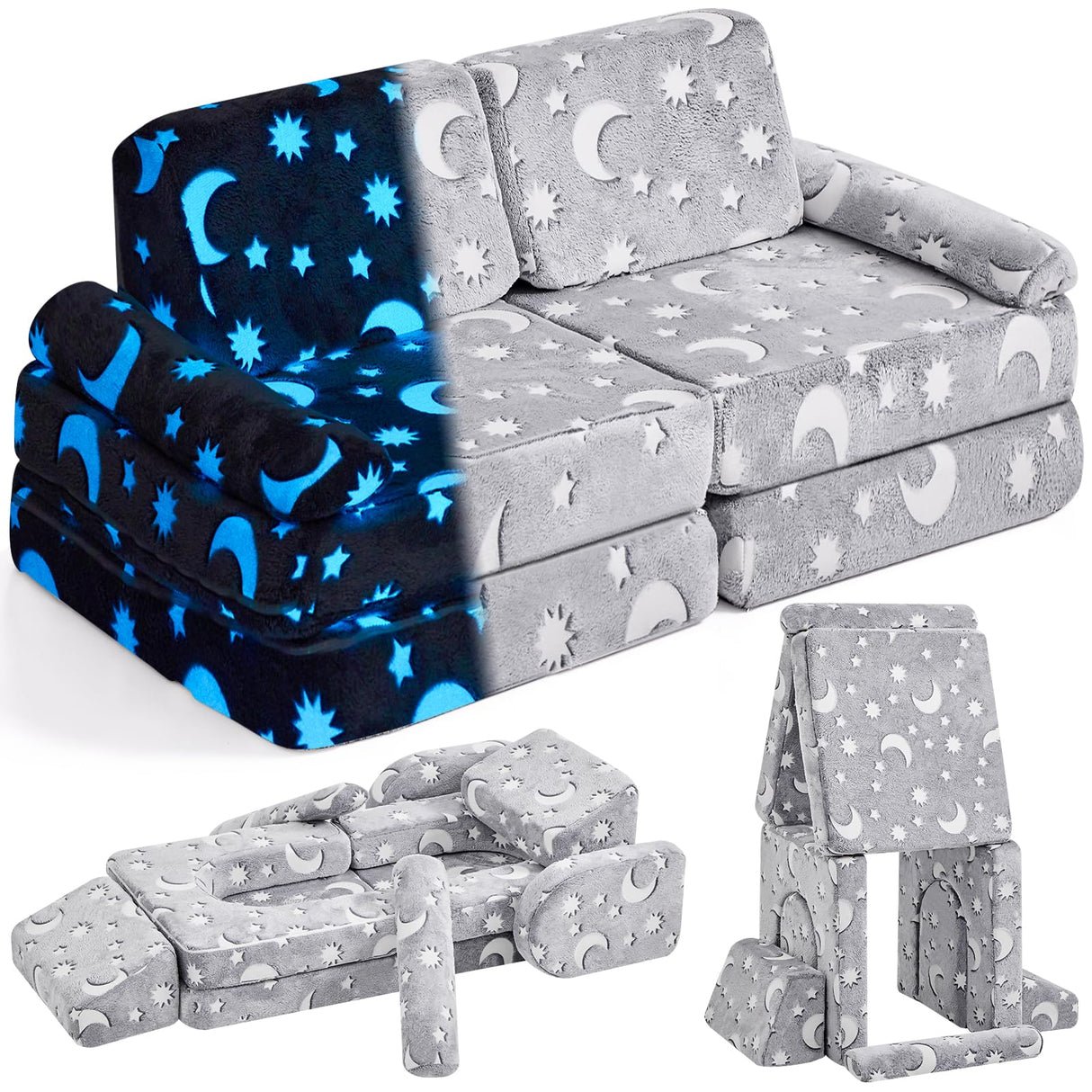 Kids Play Couch,Toddler Couch Kids Sofa,Child Sectional Sofa,Bedroom and Playroom