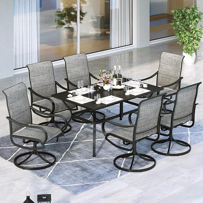 Outdoor Patio Dining Set for 6, Outdoor Furniture Set
